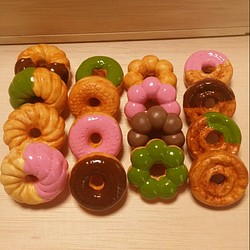 ミニチュア食品サンプル  ドーナツ１６種類セット 1枚目の画像