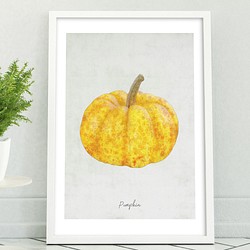 アートポスター/ Pumpkin　おしゃれインテリア・北欧、モノトーン好きの方に☆ 1枚目の画像