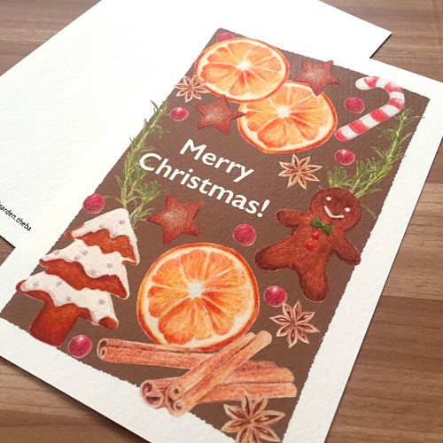 選べる３枚】クリスマスカード＊北欧お菓子 カード・レター いくみ 