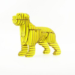 布萊梅城市樂手 - 狗 DIY禮盒 未組裝 黃色 第1張的照片