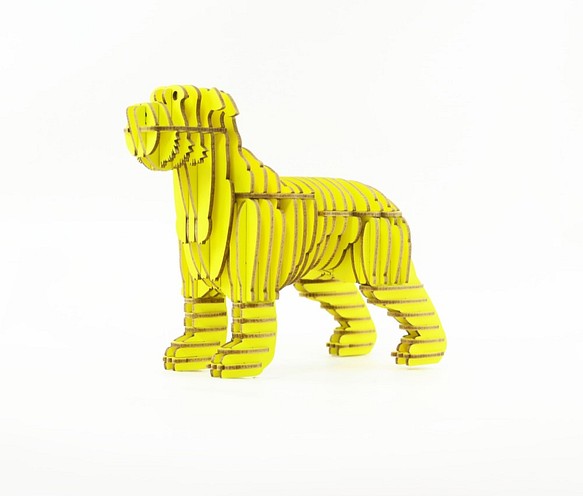 布萊梅城市樂手 - 狗 DIY禮盒 未組裝 黃色 第1張的照片