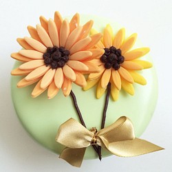 可以作為裝飾擺件，也可以自行切分「使用」的蛋糕－Senso蛋糕禮盒（橙菊花仙子） 第1張的照片