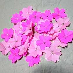 桜・ミニ・お花見・36枚・折り紙 ・壁面飾り【★送料無料★】 1枚目の画像