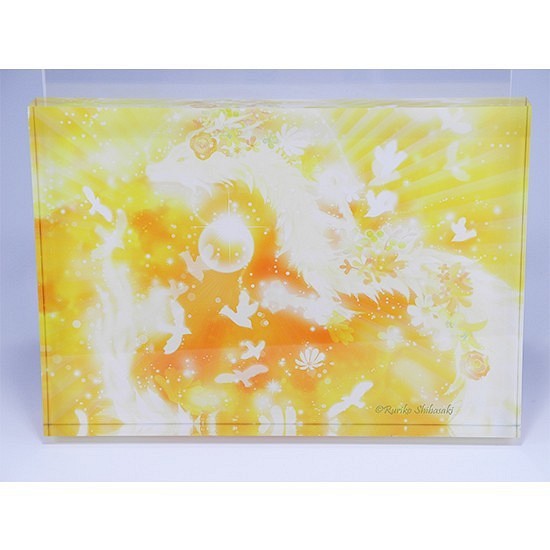 「黄金の龍」光のアクリルアート　柴崎るり子作品 1枚目の画像