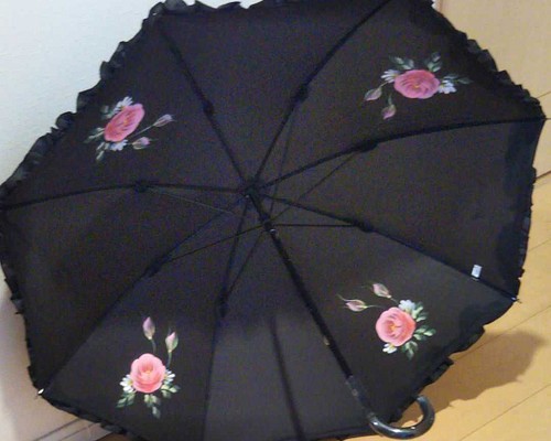 ✳トールペイント【受注製作】薔薇の日傘 傘・日傘 sara 通販｜Creema