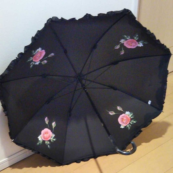 ✳トールペイント【受注製作】薔薇の日傘 傘・日傘 sara 通販｜Creema