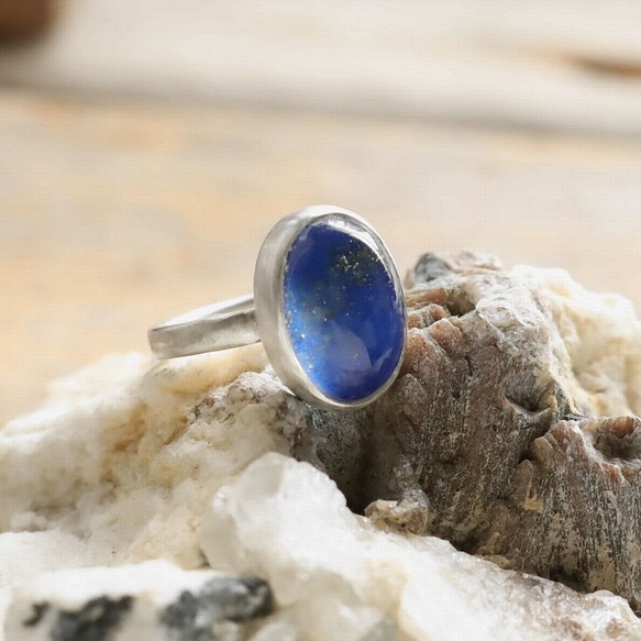 Lapis & Clear Quartz Doublet Ring #12号 ラピスラズリのダブレット