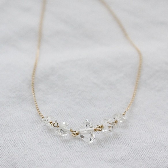 Herkimer Diamond Necklace NY産ハーキマーダイヤモンドのネックレス