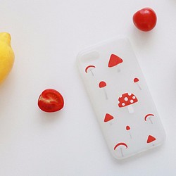 【在庫処分セール】赤いきのこのiPhone6/6sケース 1枚目の画像