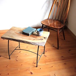 天然木　欅（けやき）のテーブル　一点もの 1枚目の画像