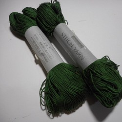 刺子糸　緑　２本　１セット 1枚目の画像