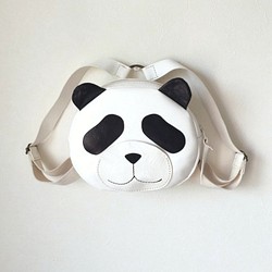 熊貓背包（手工縫製牛皮）“定做” 第1張的照片