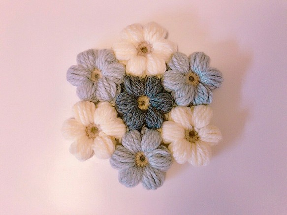 手編み お花コースター 1枚目の画像