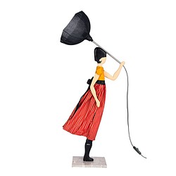 【2020年春モデル】風のリトルガールおしゃれランプ Jackie テーブルランプ 受注製作 送料無料 1枚目の画像