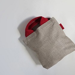 Honso Nari迷你手提袋&lt;紅色手柄&gt; 第1張的照片