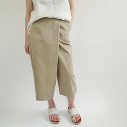 Wrap Style Gaucho 褲子 &lt;米色&gt; 第1張的照片