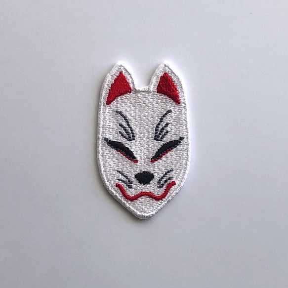 狐面 刺繍シール ワッペン シール・ステッカー 折々 通販｜Creema