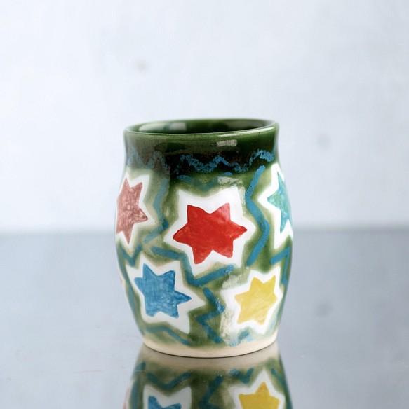 楓木紋花瓶（織部） 第1張的照片