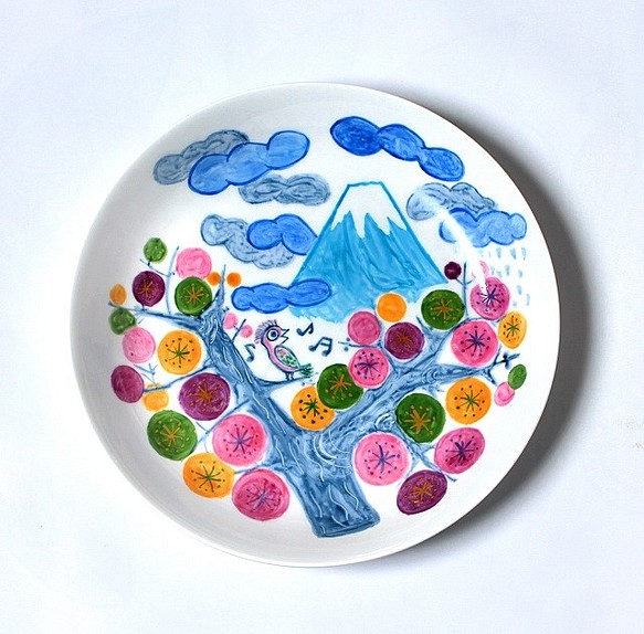 梅と鳥と早春の富士山の深皿 www.disdukcapil.paserkab.go.id