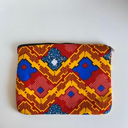 アフリカ布　パソコンケース 1枚目の画像