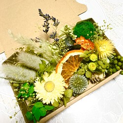 るり玉アザミさんとお花たち＊♡ハーバリウム花材ドライフラワー 花材セット 1枚目の画像