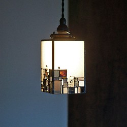ガラスライトシェード ・カフェオレpale・灯具付き 1枚目の画像