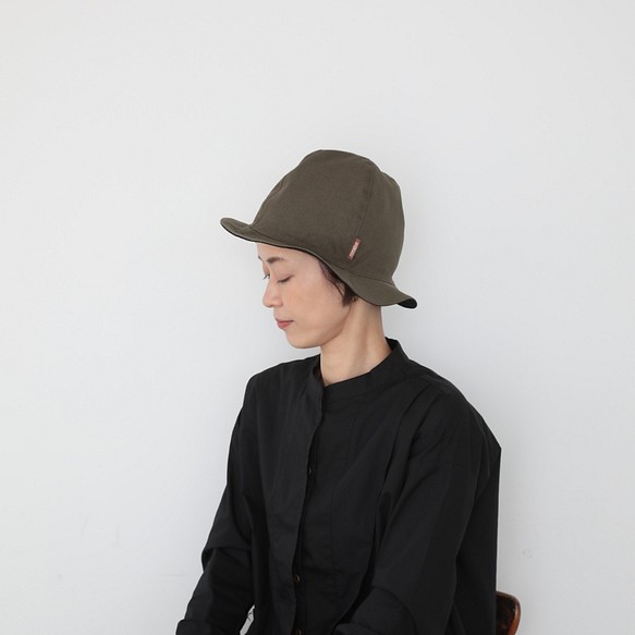 Mountain reversible hat / black × khaki 57cm 1枚目の画像