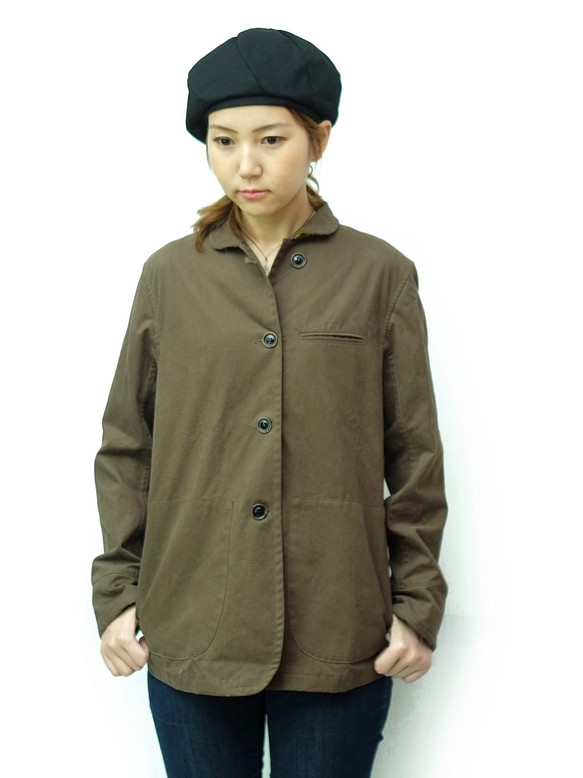 kanta jacket / dark brown 1枚目の画像