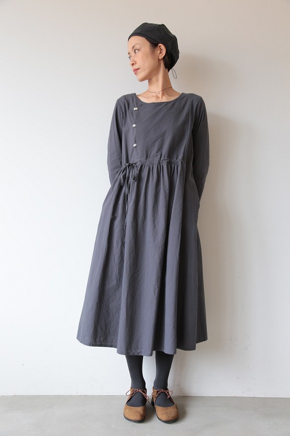 櫻桃連衣裙/灰色 第1張的照片