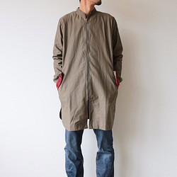 Long jacket / rose gray 1枚目の画像