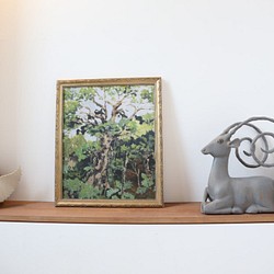 【柚子老師複製畫系列】油畫「猴王的樹」【印象派】 第1張的照片