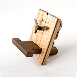 ウッドクロック、木製デスククロック 1枚目の画像