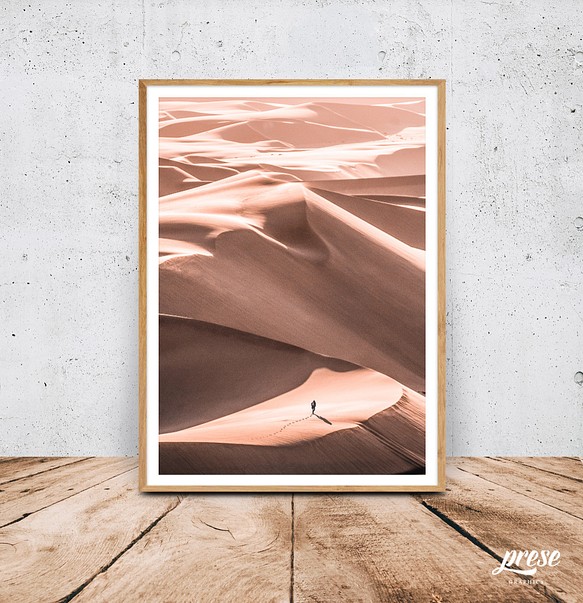ナミビアのピンクの砂漠と砂丘の風景 ランドスケープ 写真 グラフィック Artprint Prese 通販 Creema クリーマ ハンドメイド 手作り クラフト作品の販売サイト