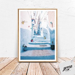 モロッコ、シャウエンの路地 神秘的な青色の街 1枚目の画像