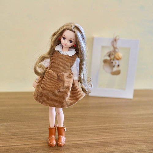 ブライス ドール服 リカちゃん服コーディロイワンピース 人形 Cocolo 通販 Creema クリーマ ハンドメイド 手作り クラフト作品の販売サイト