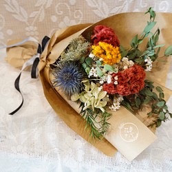 情人節花束 求婚花束 生日禮物 乾燥花-熱情森巴 第1張的照片