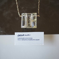 Barbegazi 〈necklace〉： rutile quartz 1枚目の画像