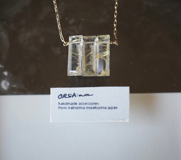 Barbegazi 〈necklace〉： rutile quartz 1枚目の画像