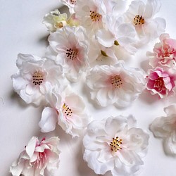 New！【素材】桜のフラワーヘッド八重咲（アーティフィシャル） 1枚目の画像