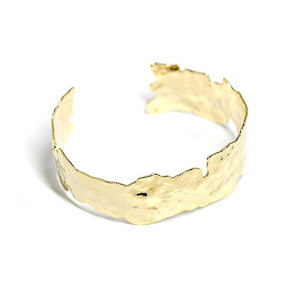 新品 [1 件] 手工設計的黃銅金手鐲和手鍊 第1張的照片