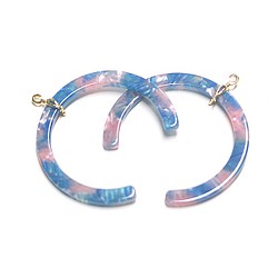 新[二]藍及粉紅梅布爾曲線飾金易拉罐有魅力，零件 第1張的照片