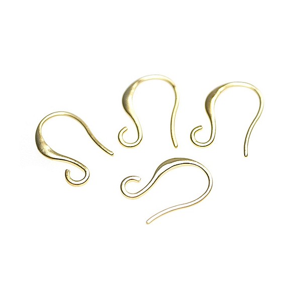 新作[4件] Mad Gold 13毫米曲線曲線耳環掛鉤，配件 第1張的照片