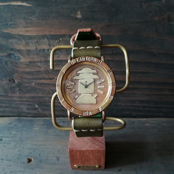 【受注製作】キャンプ腕時計 -ランタン- /M 1枚目の画像