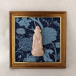 【掛仏S】 釈迦如来　William Morris　クレイ(紺) 1枚目の画像