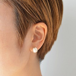 つぼみのピアス：片耳：silver925 1枚目の画像
