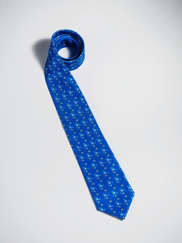 個性領帶(淺藍) 第1張的照片