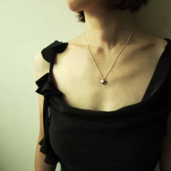 mittag NL705 succulent heart necklace_多肉愛心項鍊 925純銀 限量 設計師手做 第1張的照片