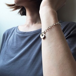 diamond heart bracelet_鑽石心手鍊 限量 設計師手做 附品牌原木珠寶盒 情人節 第1張的照片