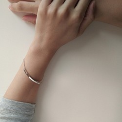 mittag BL803 square tube bracelet_方管手鍊 純銀 限量 設計師手做 附品牌原木珠寶盒 第1張的照片