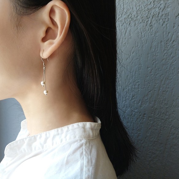 cherry pearl earring_櫻桃珍珠耳環 mittag 925銀 限量 設計師 手作 客製 珠寶 飾品 第1張的照片